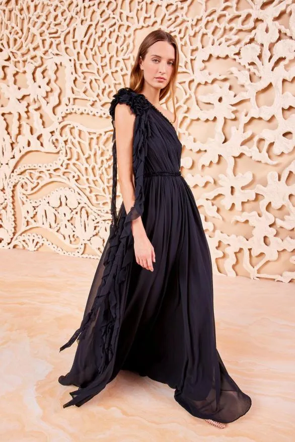 Adona Gown Noir Women Ulla Johnson Dresses