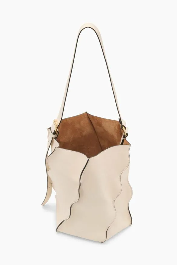 Adria Pleated Wave Bucket Alabaster Women Ulla Johnson Handbags Adria Pleated Wave Bucket Alabaster Women Ulla Johnson Handbags