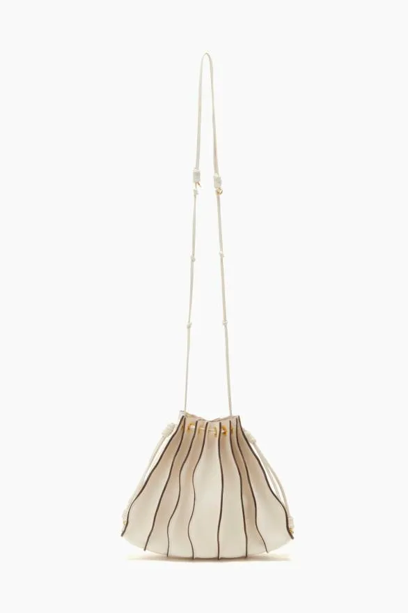 Adria Pleated Wave Crossbody Alabaster Women Ulla Johnson Handbags