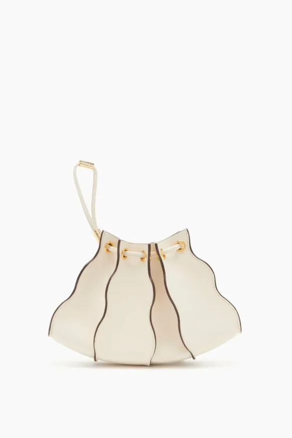 Adria Pleated Wave Mini Crossbody Alabaster Women Ulla Johnson Handbags Adria Pleated Wave Mini Crossbody Alabaster Women Ulla Johnson Handbags