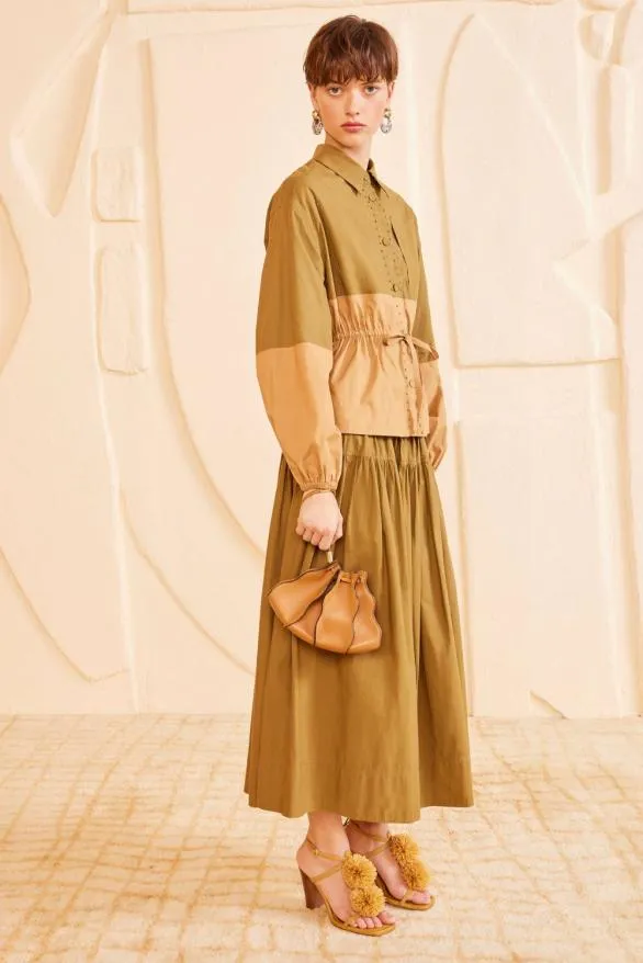 Adria Pleated Wave Mini Crossbody Fawn Women Ulla Johnson Handbags Adria Pleated Wave Mini Crossbody Fawn Women Ulla Johnson Handbags