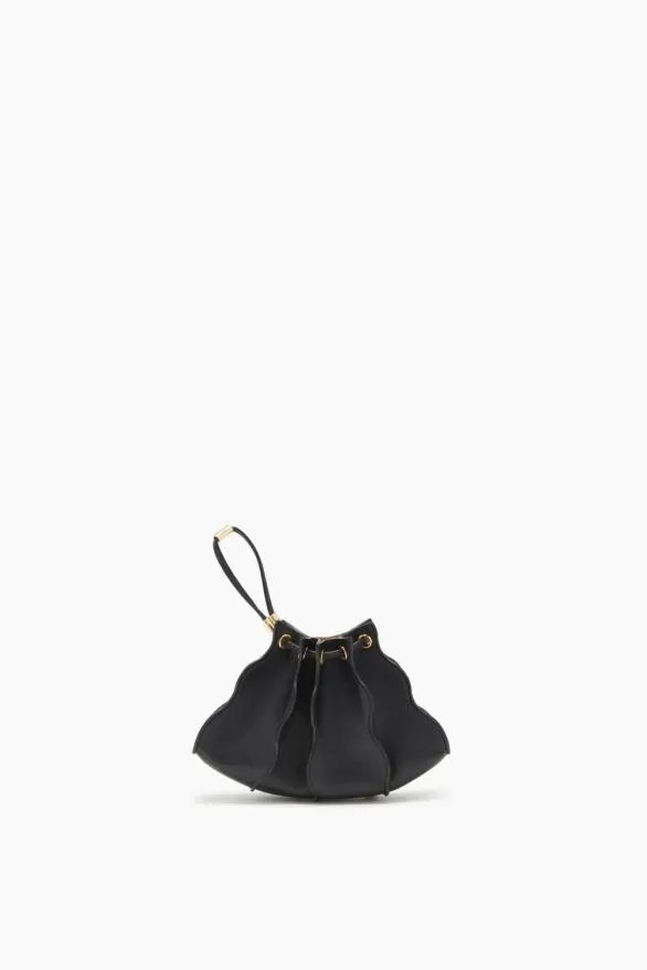 Adria Pleated Wave Mini Crossbody Noir Women Ulla Johnson Handbags