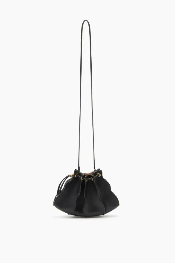 Adria Pleated Wave Mini Crossbody Noir Women Ulla Johnson Handbags Adria Pleated Wave Mini Crossbody Noir Women Ulla Johnson Handbags
