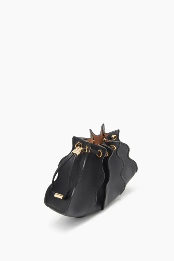 Adria Pleated Wave Mini Crossbody Noir Women Ulla Johnson Handbags Adria Pleated Wave Mini Crossbody Noir Women Ulla Johnson Handbags