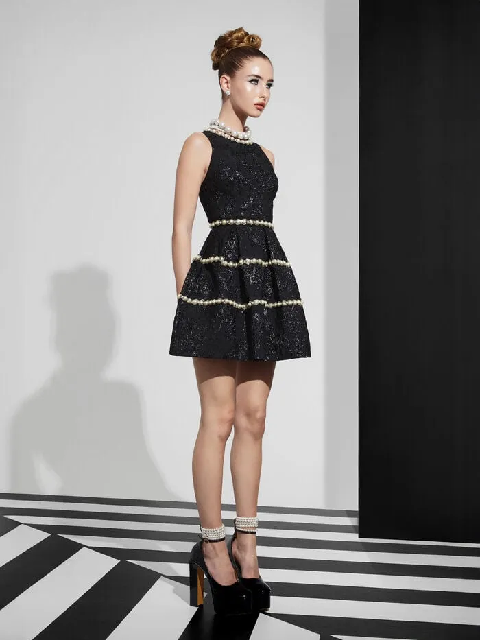 Alice Olivia DRESSES WOMEN ALISTAIR MINI GOWN Black