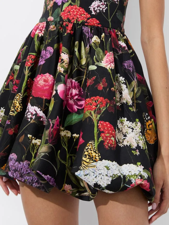 Alice Olivia DRESSES WOMEN ASHA BUBBLE HEM DRESS Secret Garden