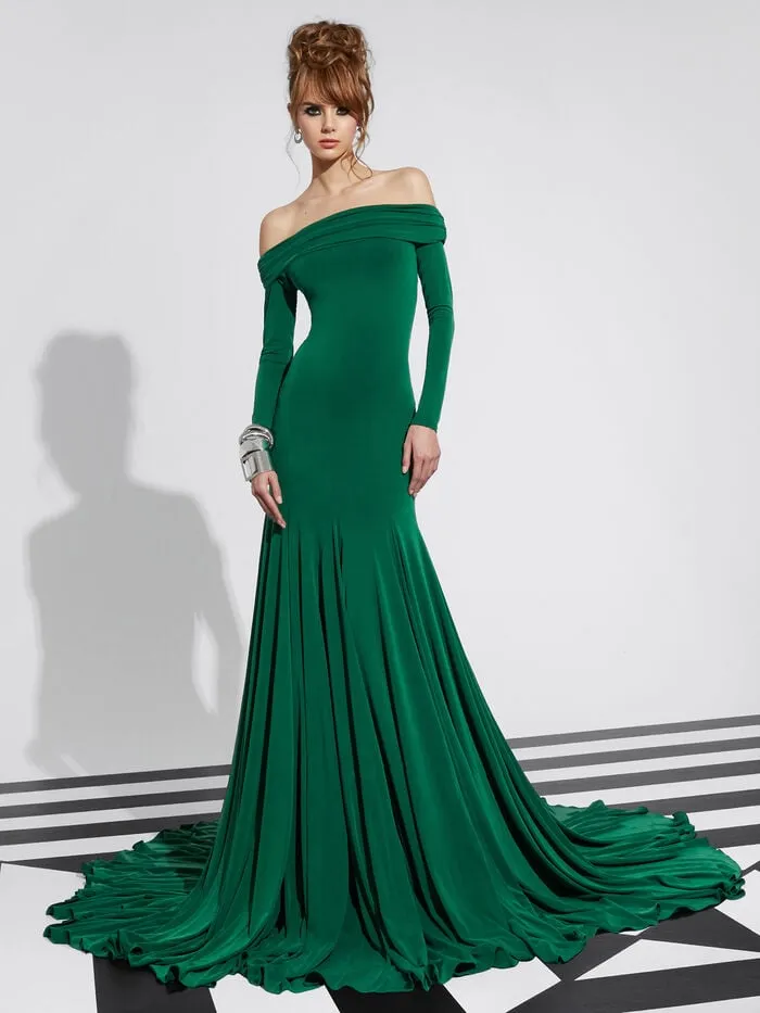 Alice Olivia DRESSES WOMEN AUGUSTA MAXI DRESS Forest Green
