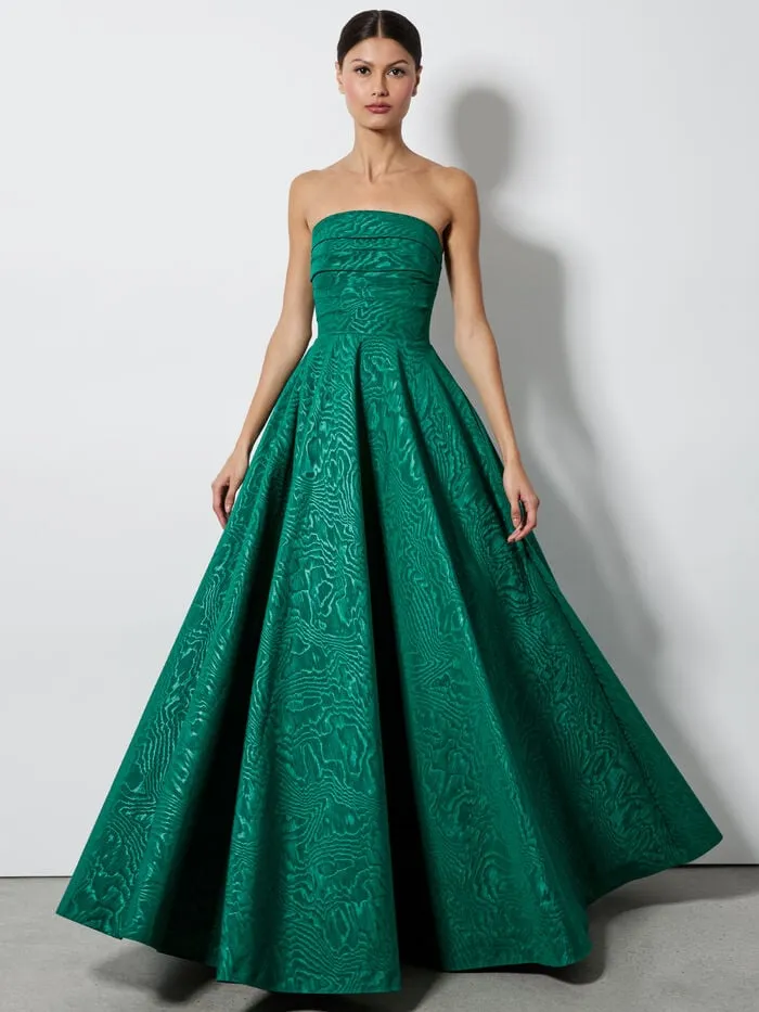 Alice Olivia DRESSES WOMEN BRIDGETTE MAXI GOWN Forest Green