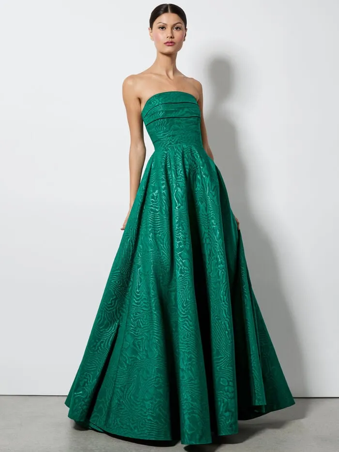 Alice Olivia DRESSES WOMEN BRIDGETTE MAXI GOWN Forest Green