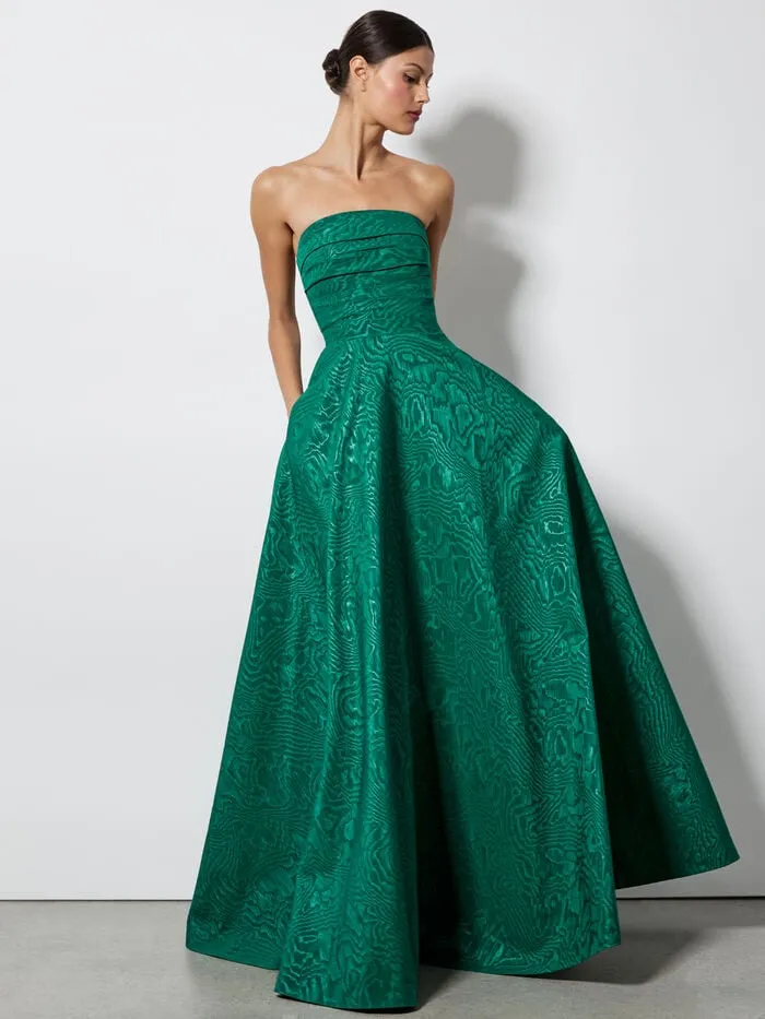 Alice Olivia DRESSES WOMEN BRIDGETTE MAXI GOWN Forest Green