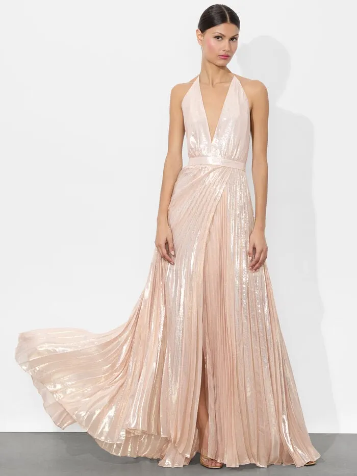 Alice Olivia DRESSES WOMEN CAMILA MAXI GOWN Pearl Blush