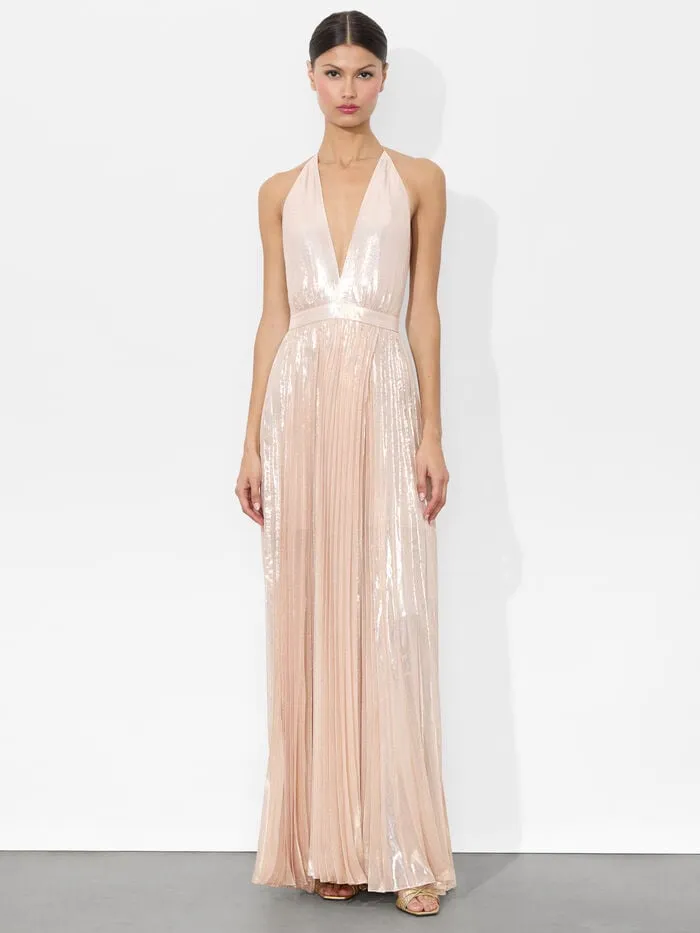 Alice Olivia DRESSES WOMEN CAMILA MAXI GOWN Pearl Blush