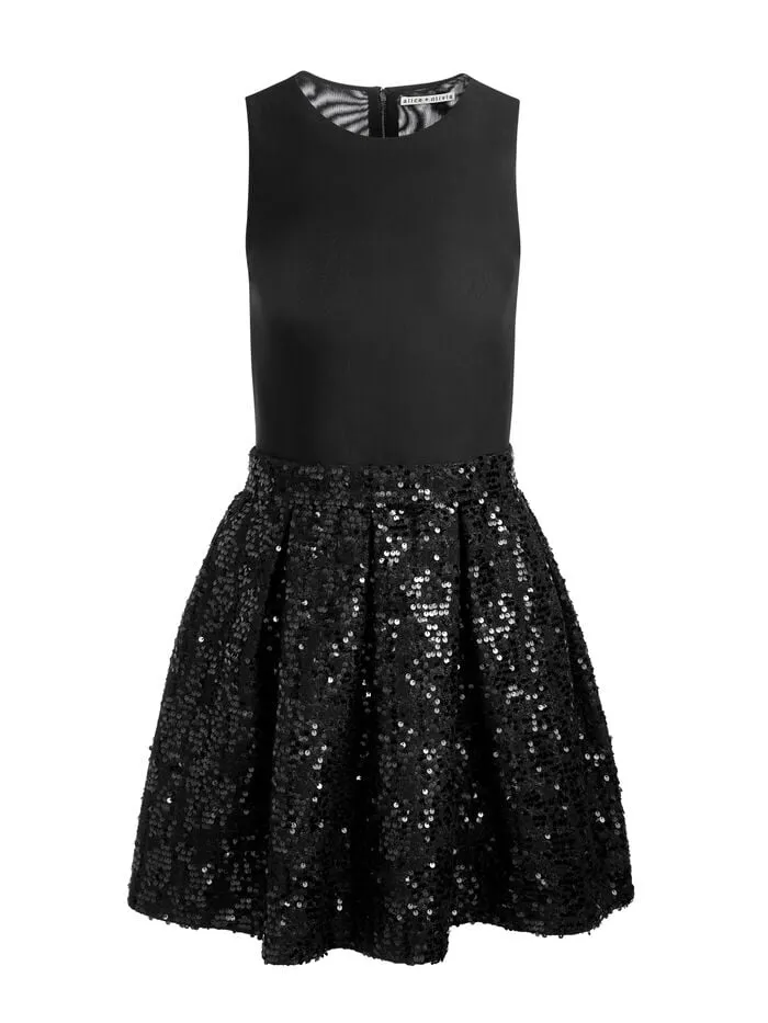 Alice Olivia DRESSES WOMEN CHARA MINI DRESS Black