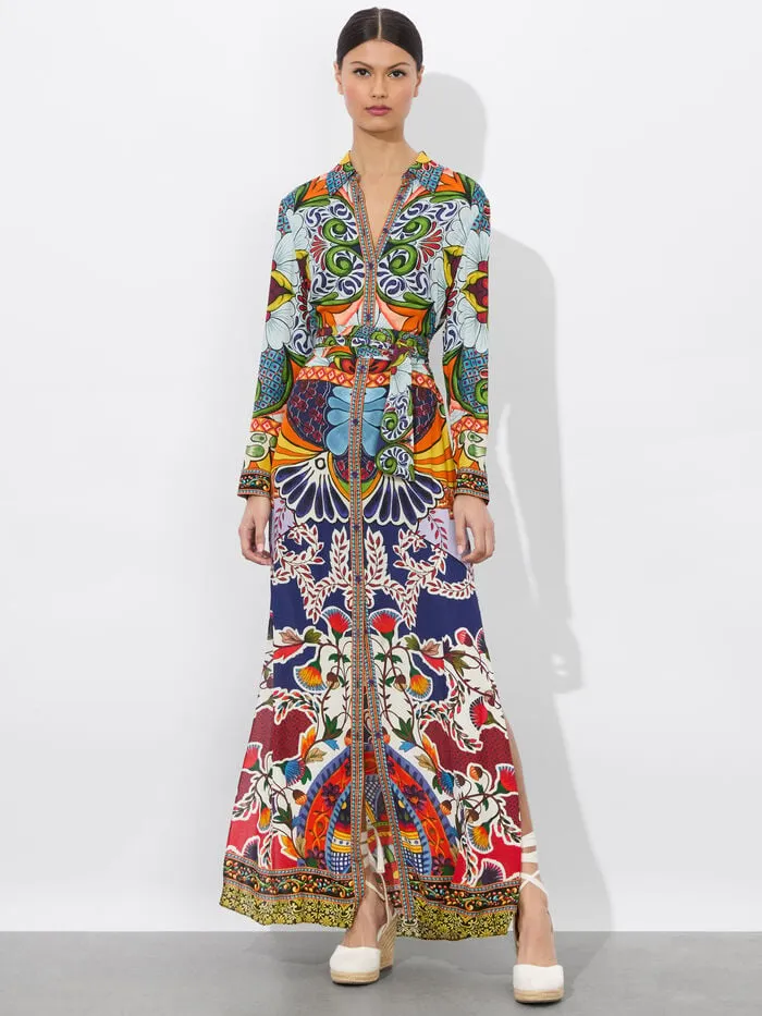 Alice Olivia DRESSES WOMEN CHASSIDY MAXI SHIRT DRESS On The Road