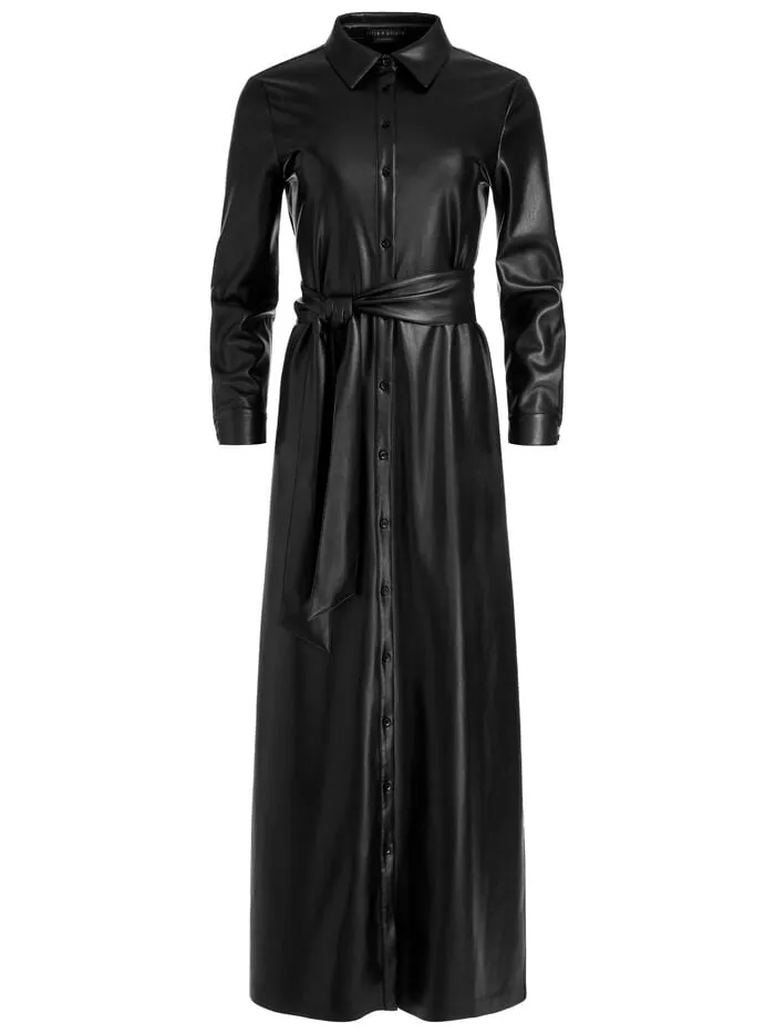 Alice Olivia DRESSES WOMEN CHASSIDY VEGAN DRESS Black