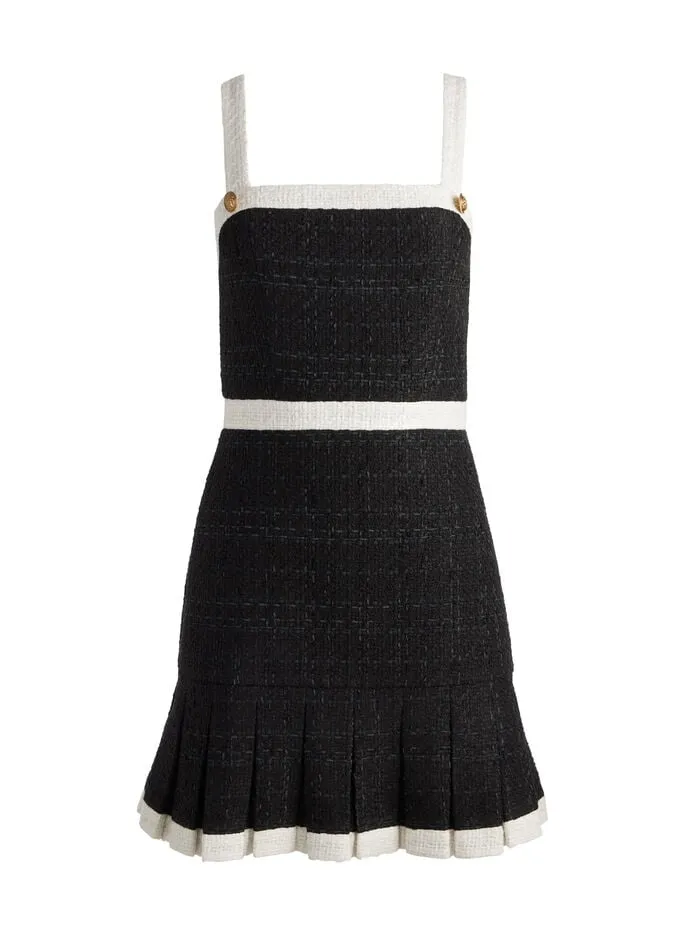 Alice Olivia DRESSES WOMEN CLARINE MINI DRESS Blackandoff White