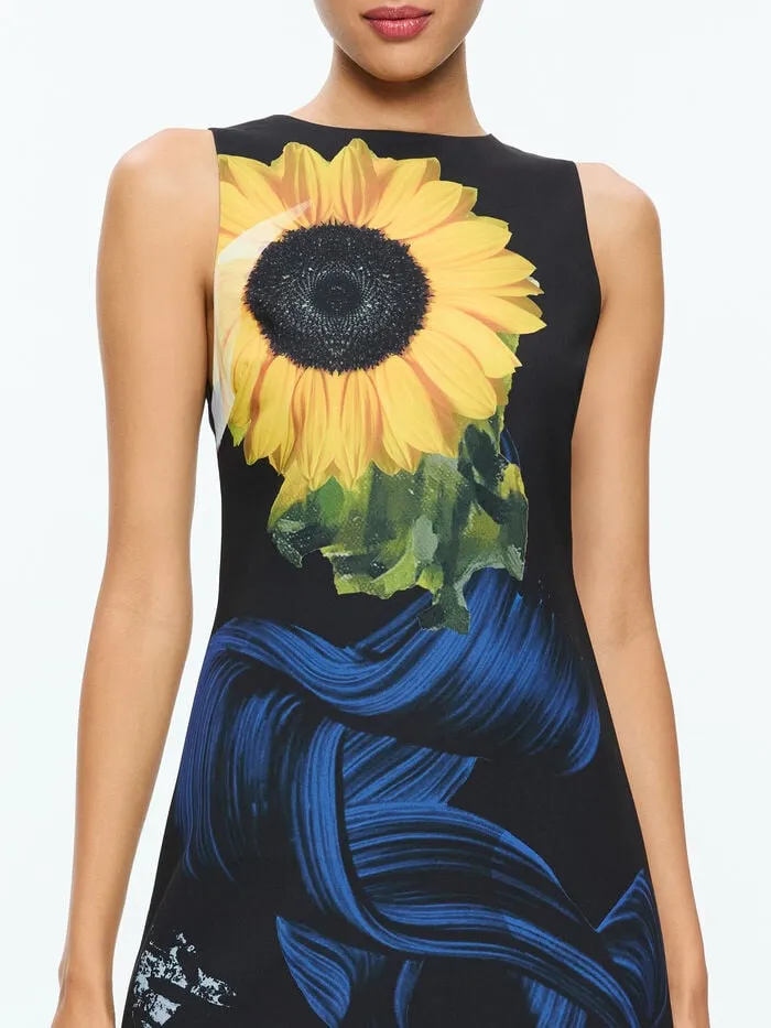 Alice Olivia DRESSES WOMEN CLYDE MINI DRESS Azalea Floral