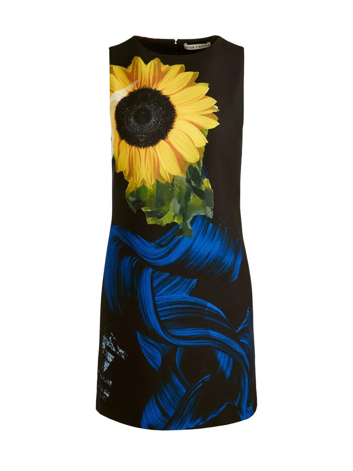 Alice Olivia DRESSES WOMEN CLYDE MINI DRESS Azalea Floral