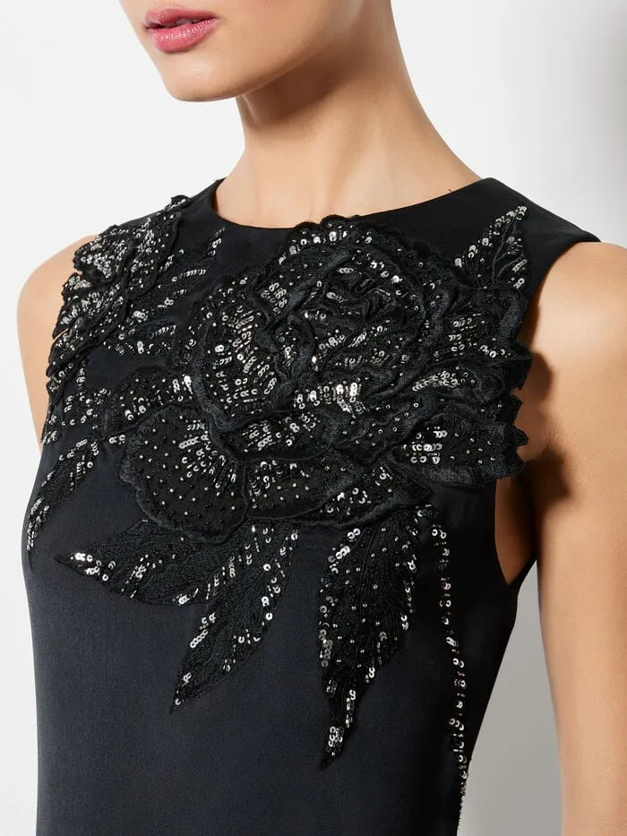 Alice Olivia DRESSES WOMEN CLYDE MINI DRESS Le Parisien Blackandgunmetal
