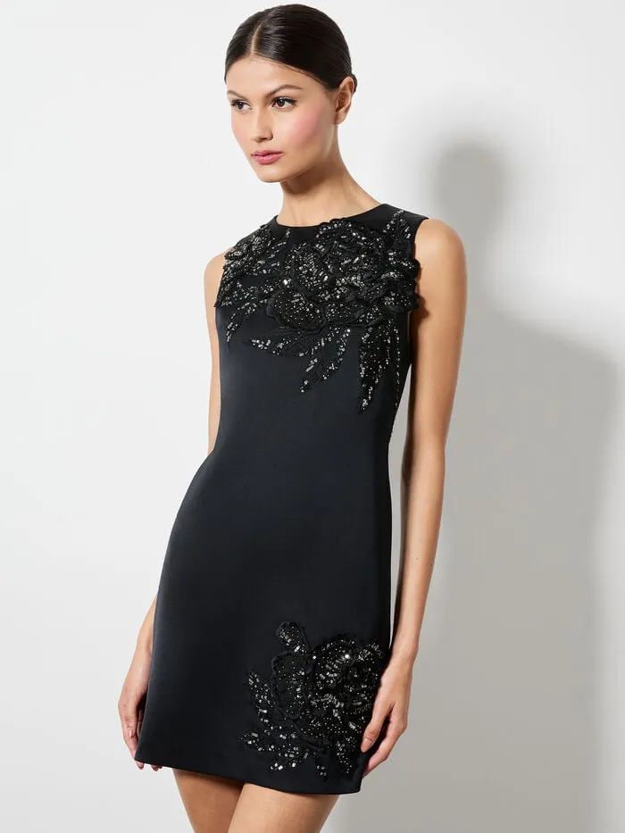 Alice Olivia DRESSES WOMEN CLYDE MINI DRESS Le Parisien Blackandgunmetal