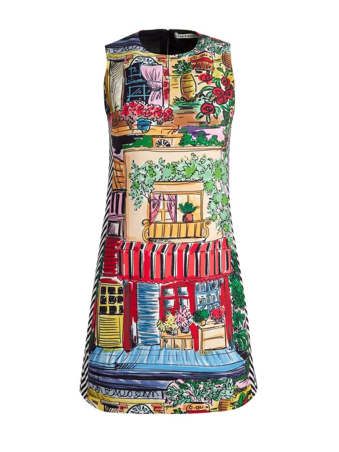 Alice Olivia DRESSES WOMEN COLEY MINI DRESS Vacation Dreams