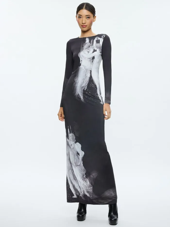 Alice Olivia DRESSES WOMEN DELORA MAXI DRESS Renaissance Fresco