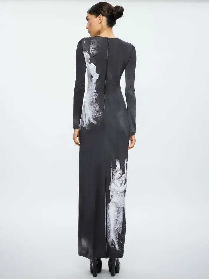 Alice Olivia DRESSES WOMEN DELORA MAXI DRESS Renaissance Fresco