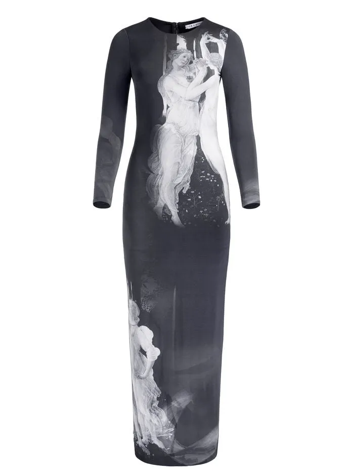 Alice Olivia DRESSES WOMEN DELORA MAXI DRESS Renaissance Fresco