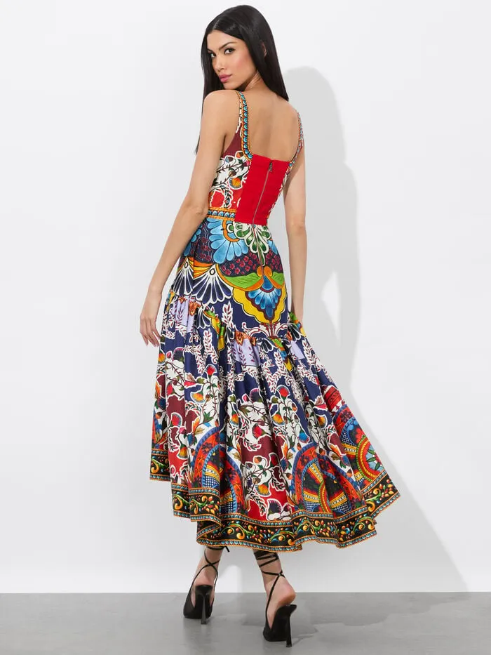 Alice Olivia DRESSES WOMEN DIANA STRUCTURED MIDI DRESS On The Road