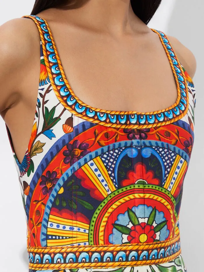 Alice Olivia DRESSES WOMEN DIANA STRUCTURED MIDI DRESS On The Road