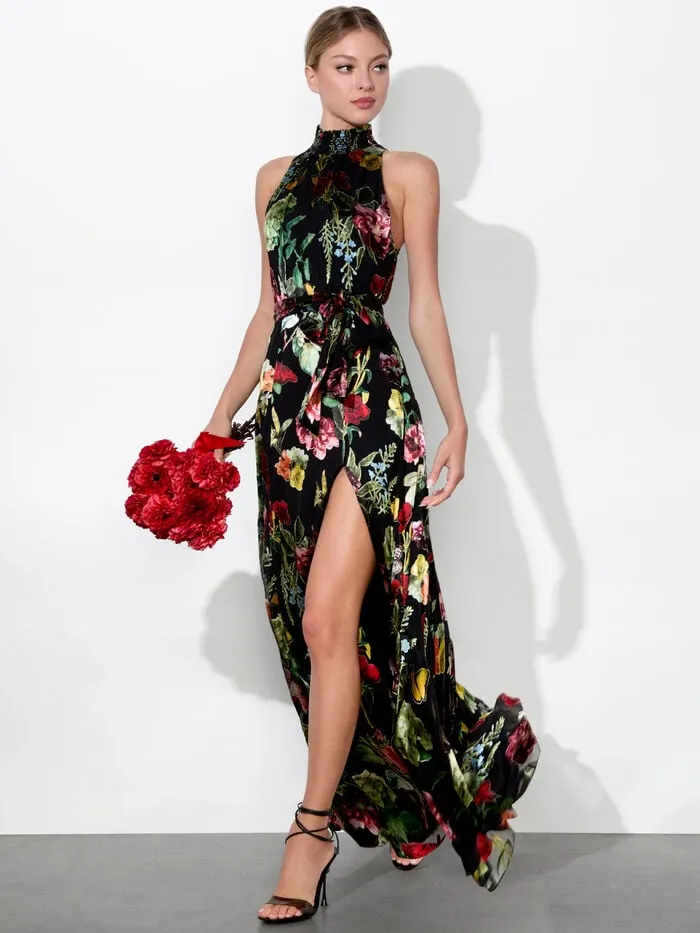 Alice Olivia DRESSES WOMEN DITA MAXI DRESS In The Wind Floral