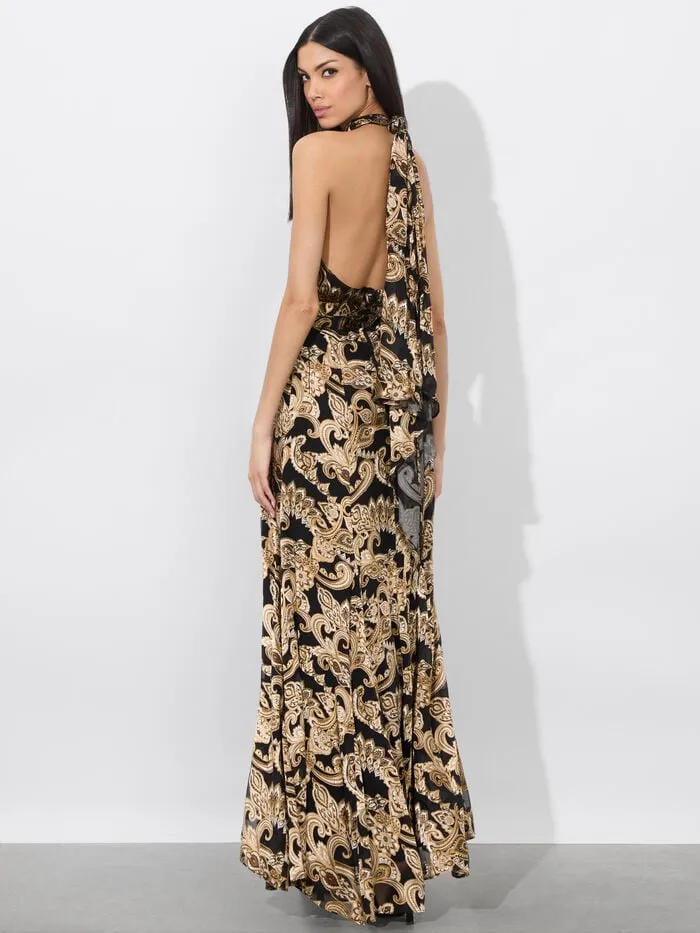 Alice Olivia DRESSES WOMEN DITA MAXI DRESS Spring Paisley Black