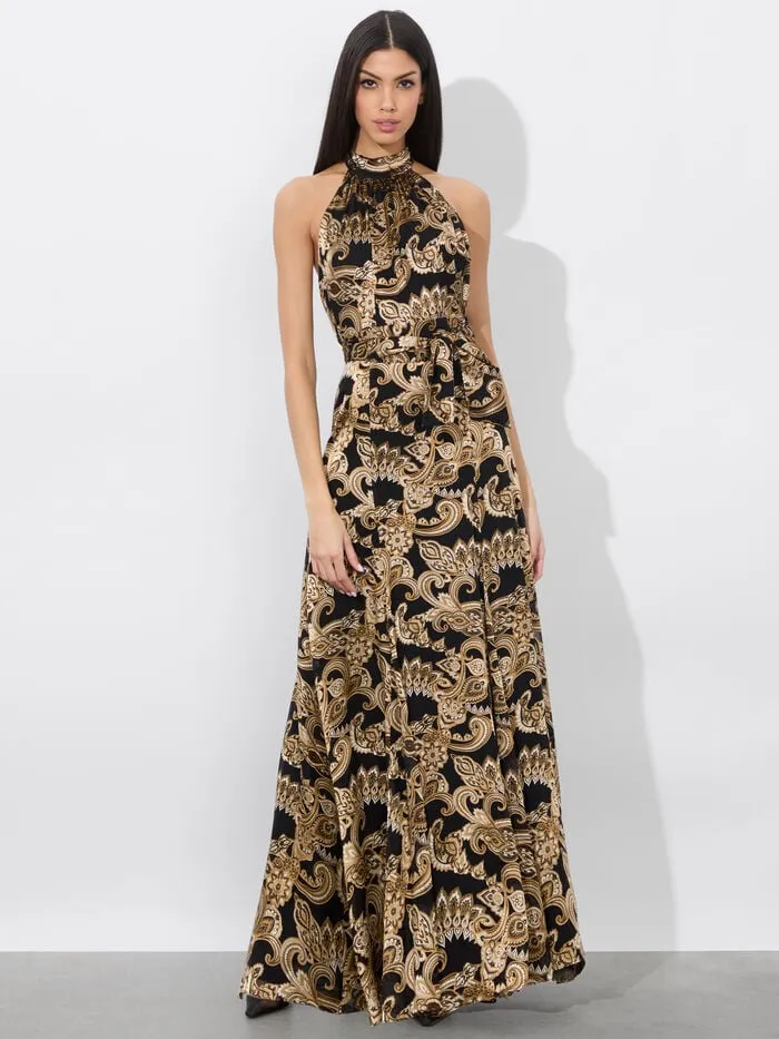 Alice Olivia DRESSES WOMEN DITA MAXI DRESS Spring Paisley Black