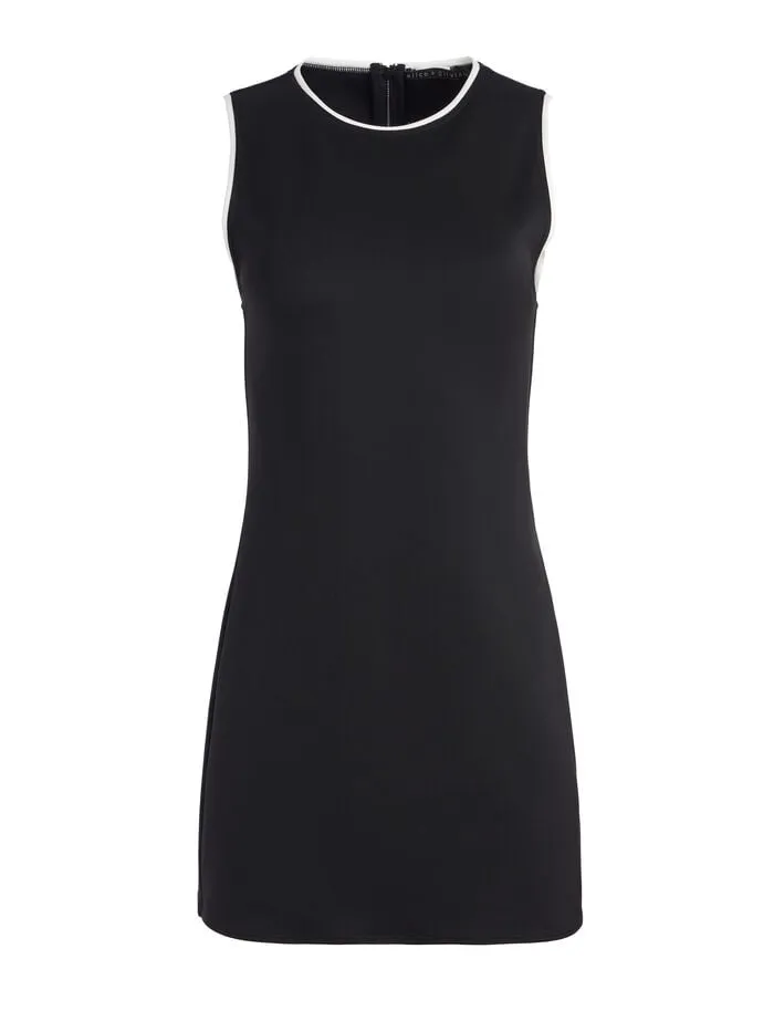 Alice Olivia DRESSES WOMEN EDRIS SLEEVELESS MINI DRESS Blackandoff White