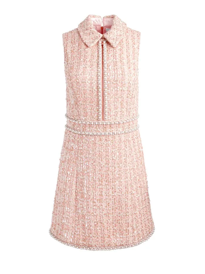 Alice Olivia DRESSES WOMEN ELLIS MINI DRESS Pearl Blush