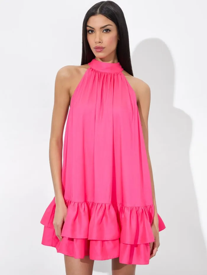 Alice Olivia DRESSES WOMEN ERNA MINI DRESS Wild Pink
