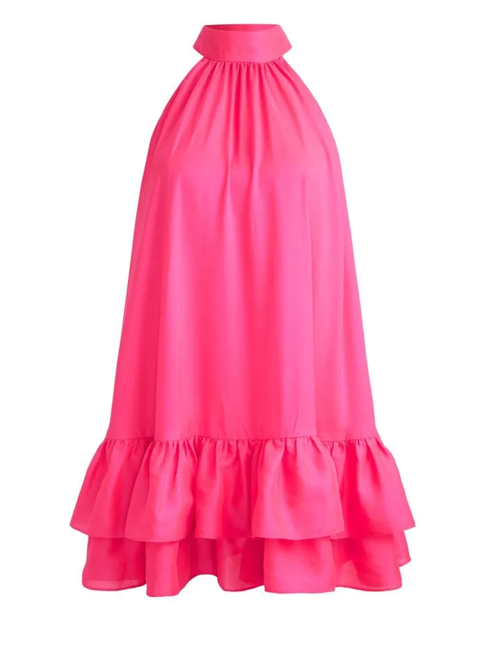 Alice Olivia DRESSES WOMEN ERNA MINI DRESS Wild Pink