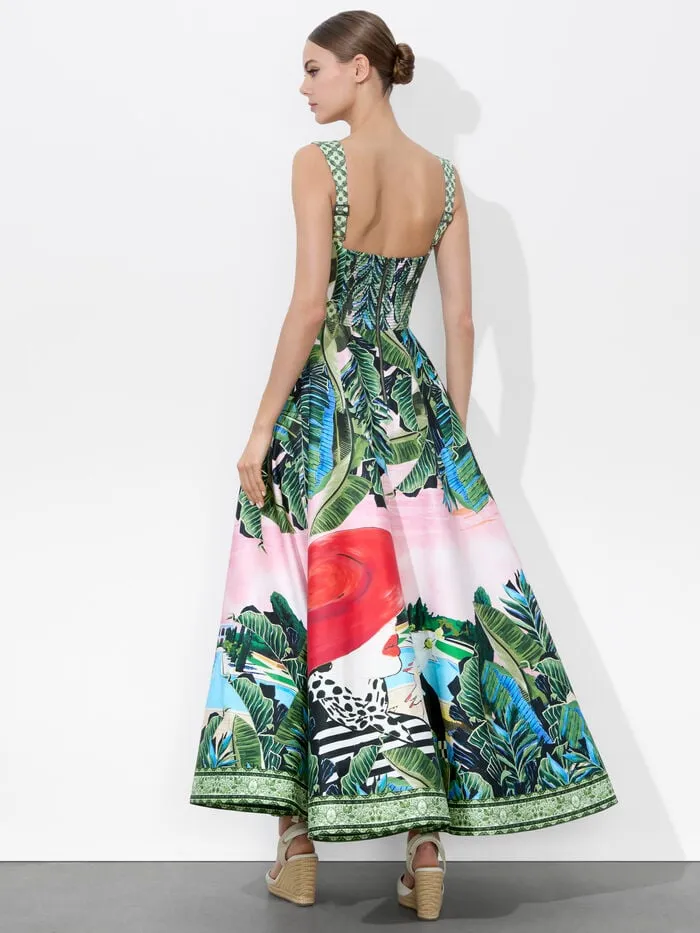 Alice Olivia DRESSES WOMEN FIA FIT AND FLARE DRESS Palm Beach