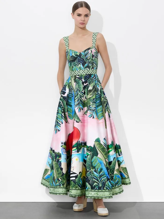 Alice Olivia DRESSES WOMEN FIA FIT AND FLARE DRESS Palm Beach