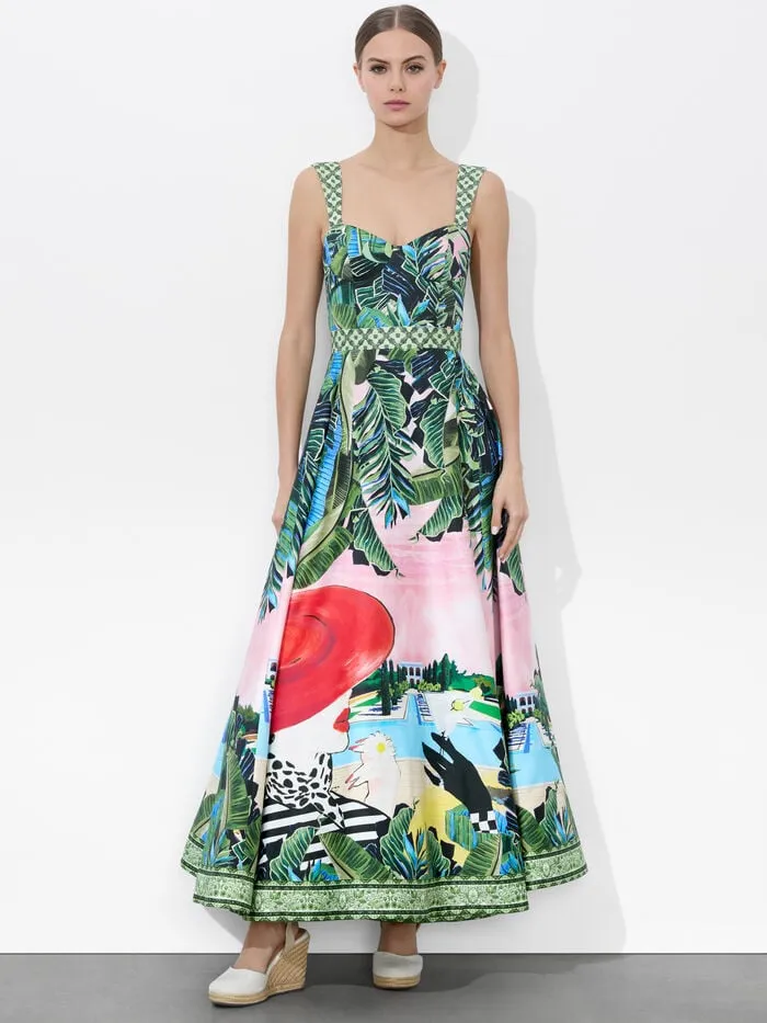 Alice Olivia DRESSES WOMEN FIA FIT AND FLARE DRESS Palm Beach