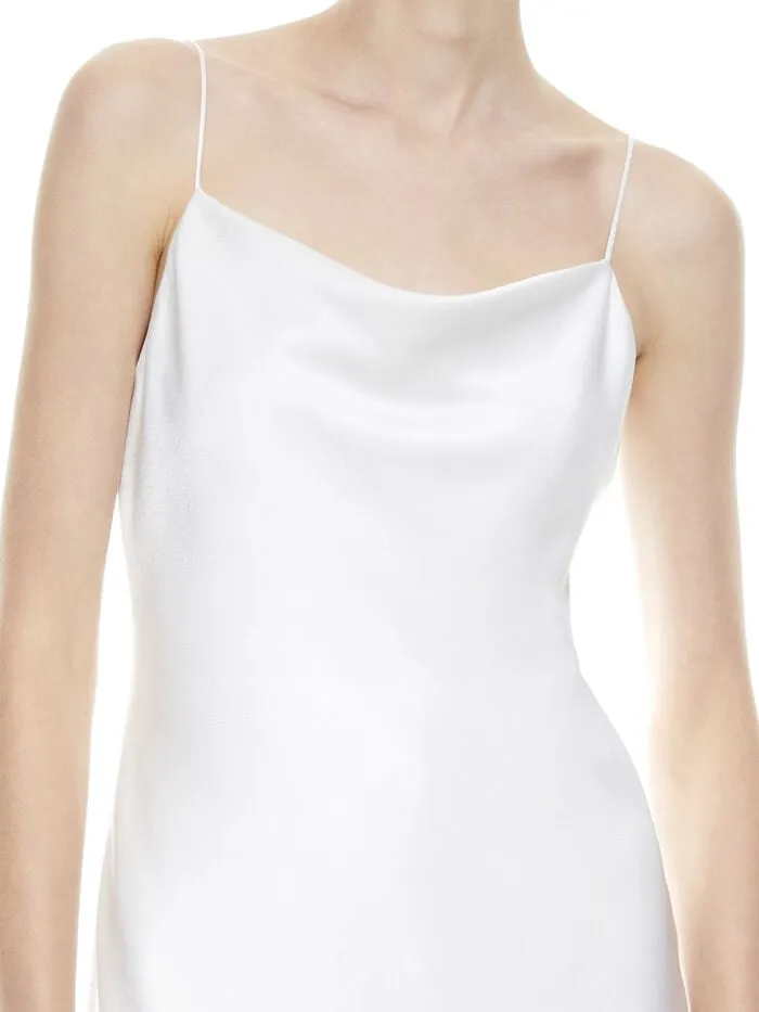 Alice Olivia DRESSES WOMEN HARMONY MINI SLIP DRESS Off White