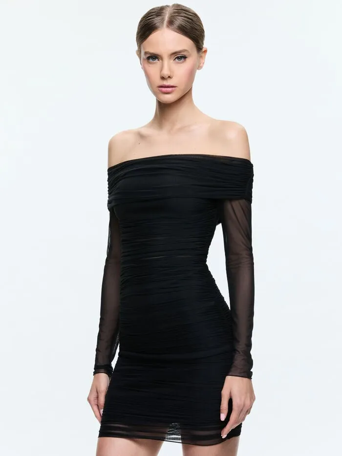 Alice Olivia DRESSES WOMEN ISADOLA MINI DRESS Black