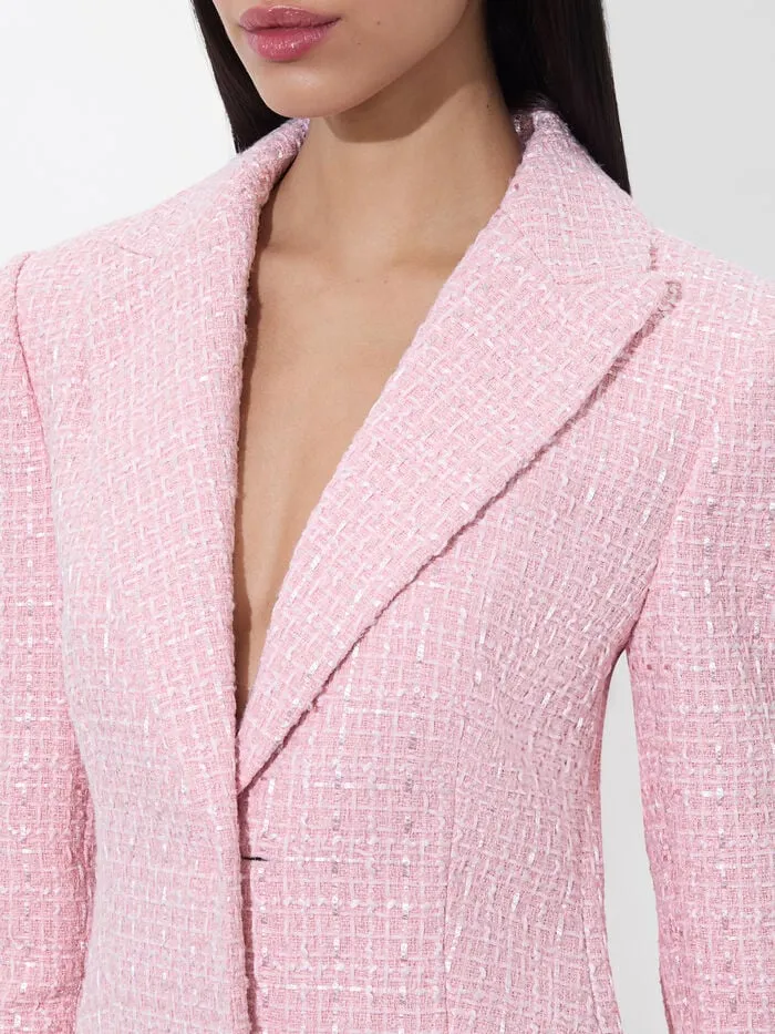 Alice Olivia DRESSES WOMEN JUSTIN BLAZER DRESS Shell Pink