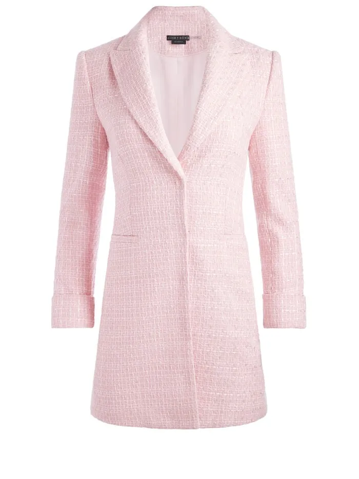 Alice Olivia DRESSES WOMEN JUSTIN BLAZER DRESS Shell Pink