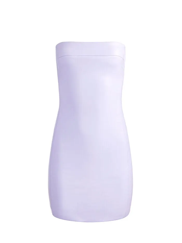 Alice Olivia DRESSES WOMEN KELLY VEGAN MINI DRESS Lilac