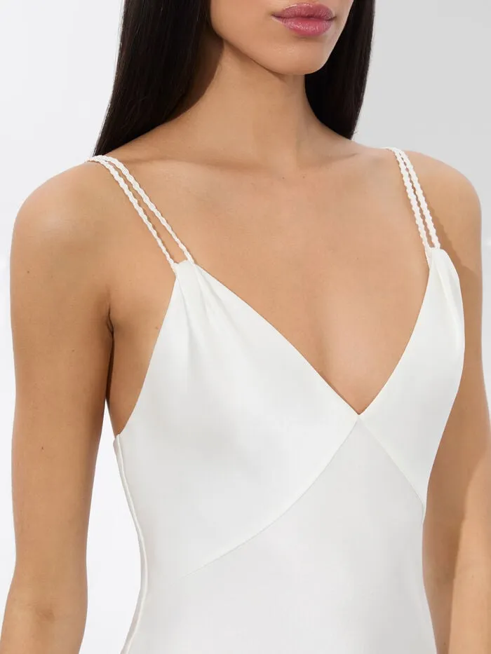Alice Olivia DRESSES WOMEN KIRO SLIP DRESS Off White