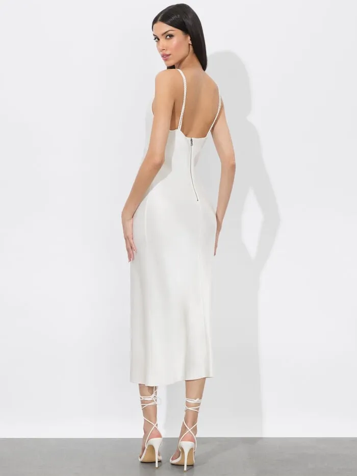 Alice Olivia DRESSES WOMEN KIRO SLIP DRESS Off White