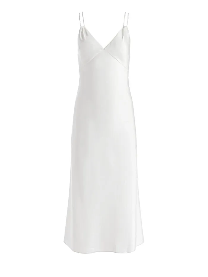 Alice Olivia DRESSES WOMEN KIRO SLIP DRESS Off White