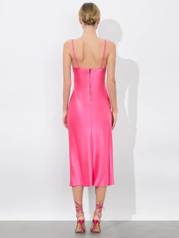 Alice Olivia DRESSES WOMEN KIRO SLIP DRESS Wild Pink