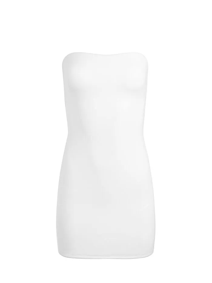 Alice Olivia DRESSES WOMEN LEIA STRAPLESS MINI DRESS Off White